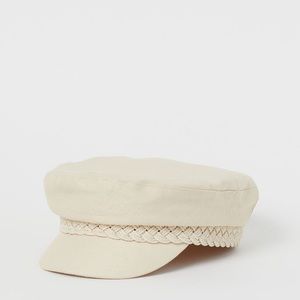 Captain hat. Beige cream color. never been used